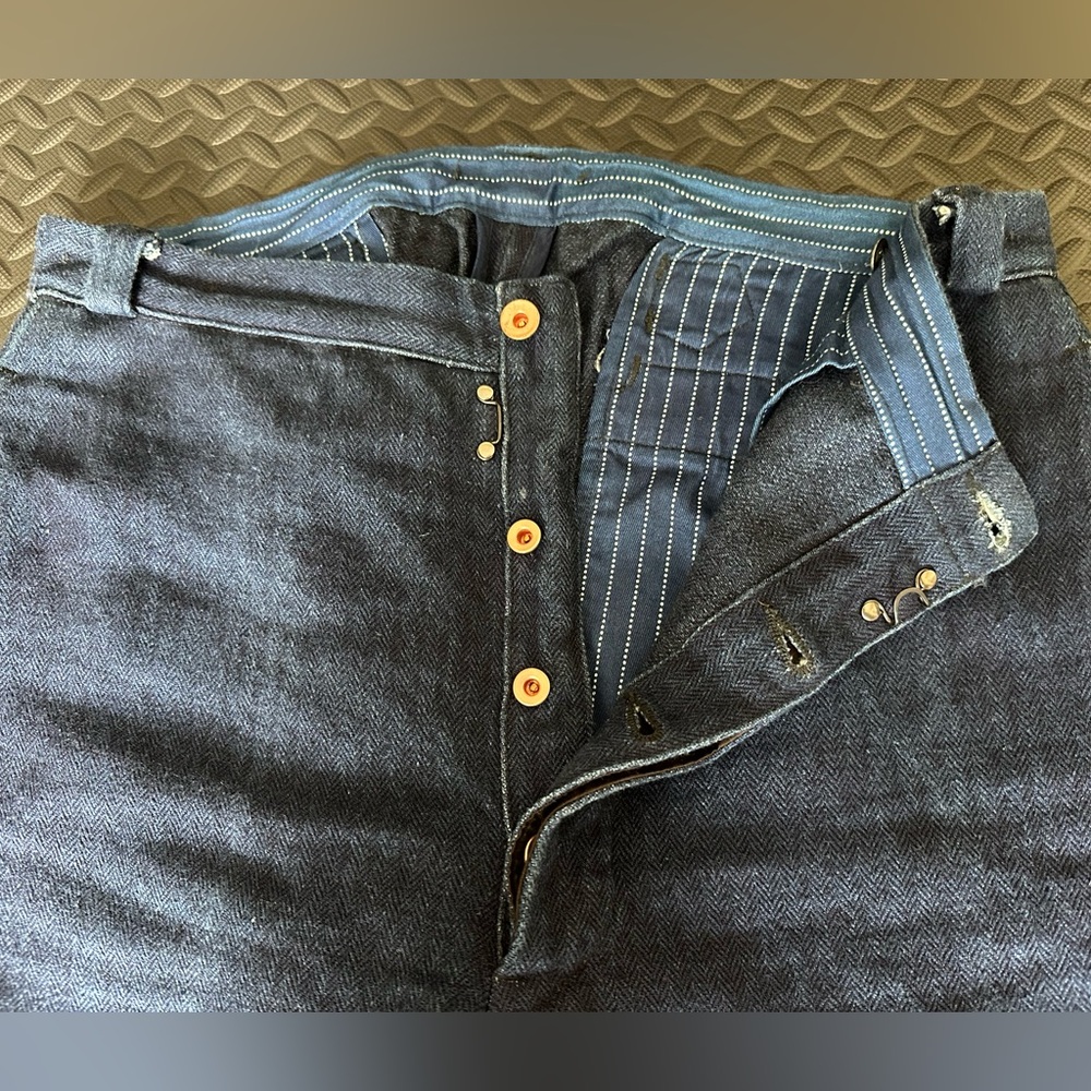 MISTER FREEDOM Le Valseur - Indigo HBT Trousers Pants Size 34 Made in Japan Mint - Picture 4 of 12